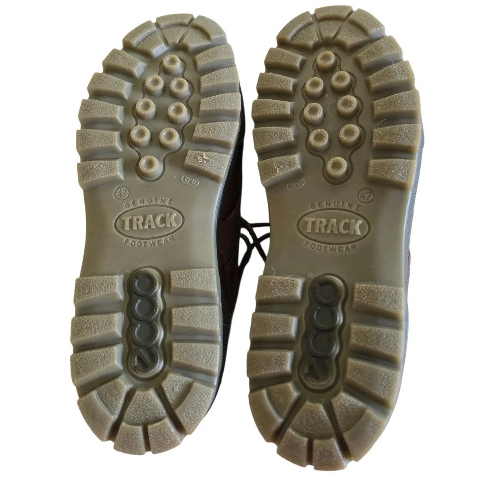 ECCO Track 25 Brown Leather Gore-Tex Waterproof Moc Toe Shoes Mens 47 (13-13.5)